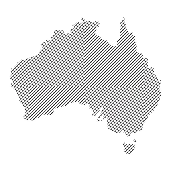 Karte von Australien Kartenkonzept-Vektor — Stockvektor