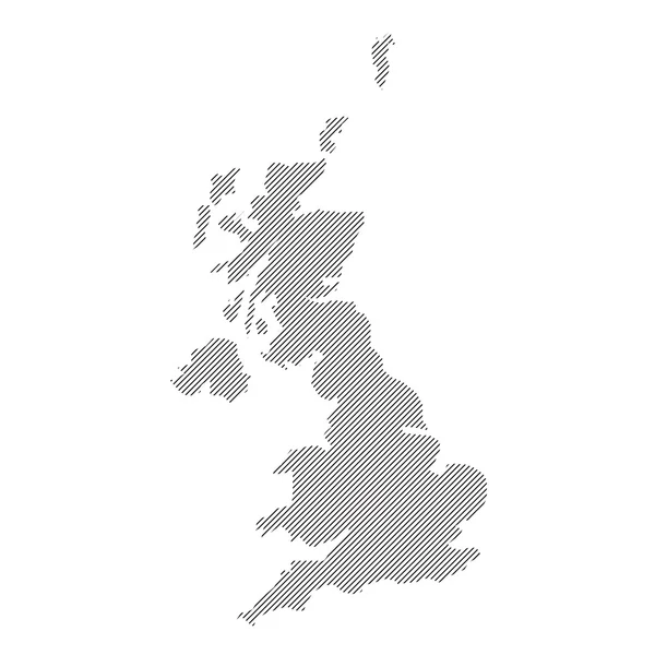 Векторная карта Великобритании — стоковый вектор