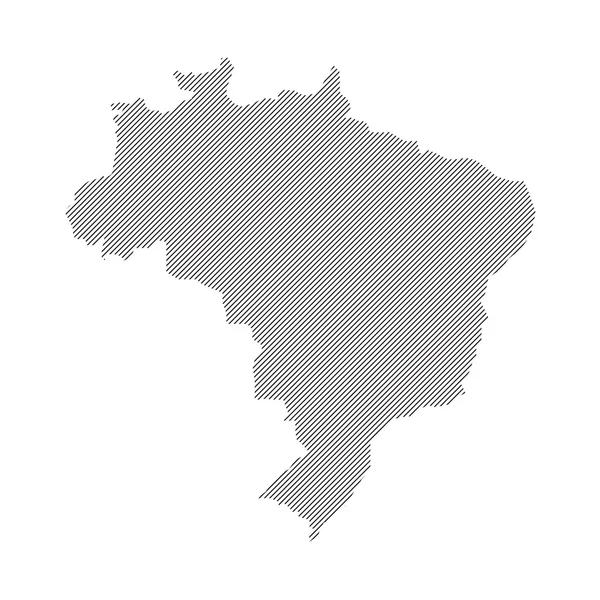 ブラジルのベクトル地図 — ストックベクタ