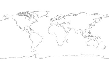 Vektör Dünya Haritası, Nasa tarafından döşenmiş öğesi