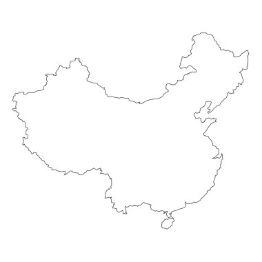 vektör Çin Haritası