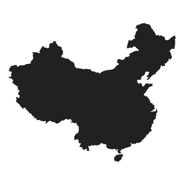 Векторная карта Китая — стоковый вектор