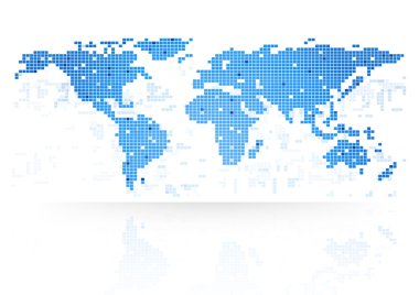 Vektör Dünya Haritası, Nasa tarafından döşenmiş öğesi