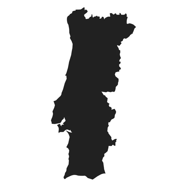 Vector mapa de Portugal — Vector de stock