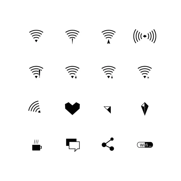 Vecteurs réseau Internet sans fil — Image vectorielle