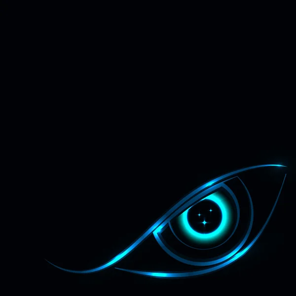 Vectors background abstract blue light EYE — Stock Vector