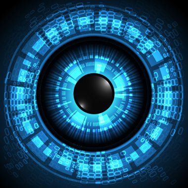 background abstract technology eye