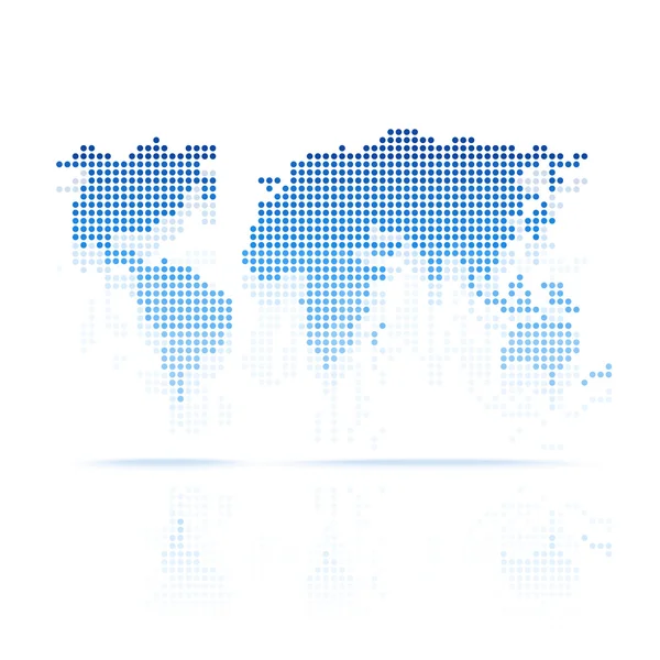 Wektory mapa świata techmology — Wektor stockowy