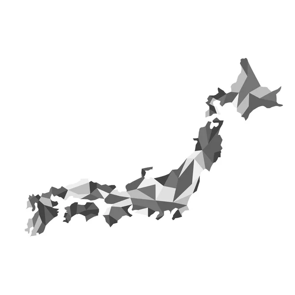 Vektorkarte von Japan — Stockvektor