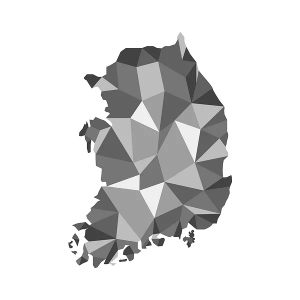 Vektorkarte von Korea — Stockvektor