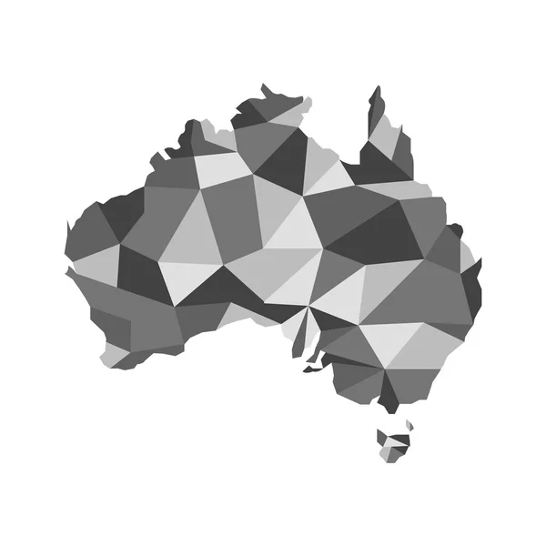 Avustralya harita kavramı vektör çokgen Haritası