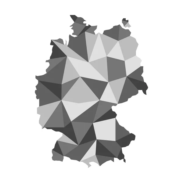 Vector basics: maps of Germany — Stock Vector