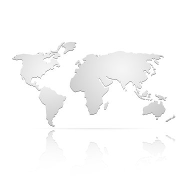 Vektör dünya harita konumu