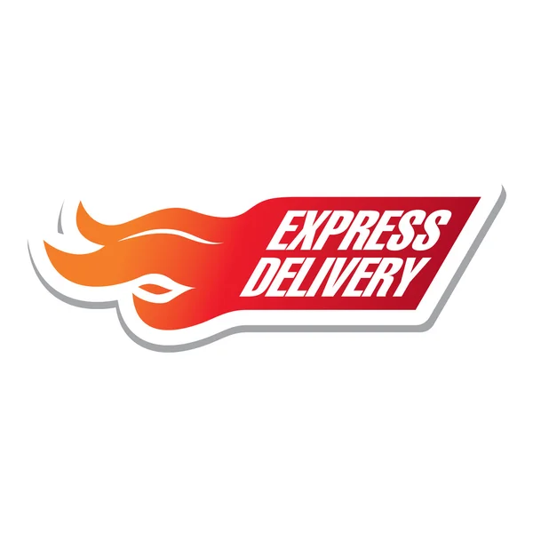 Autocollant de livraison express — Image vectorielle