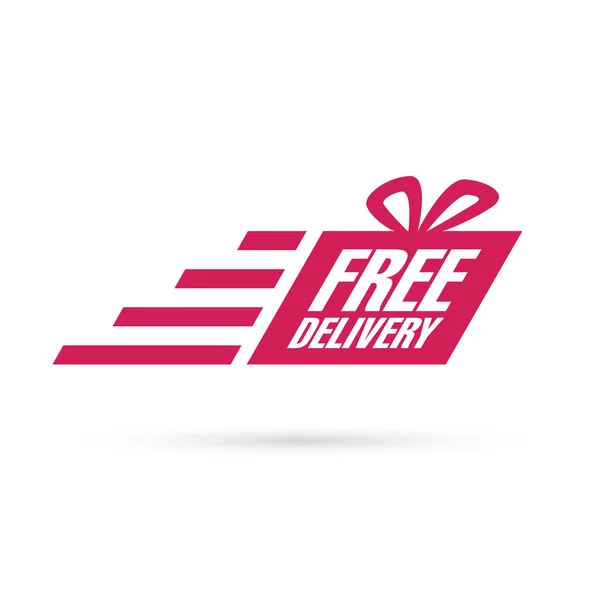 Logo de entrega gratuita — Vector de stock