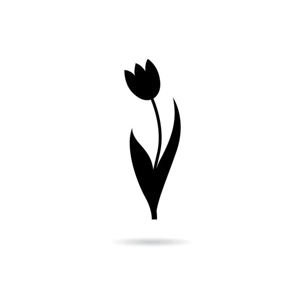 Desain logo bunga tulip - Stok Vektor