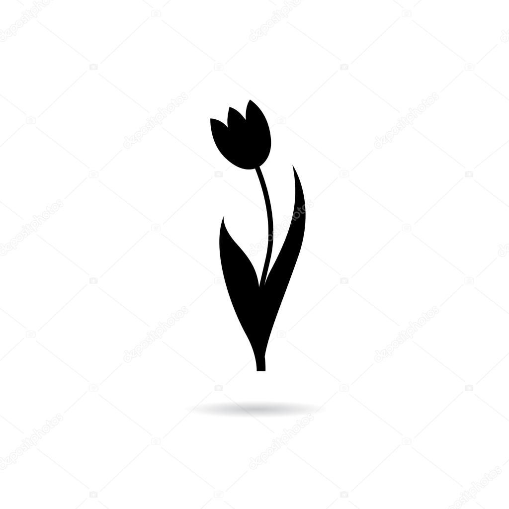 Disegno di marchio del fiore tulipano — Vettoriale Stock