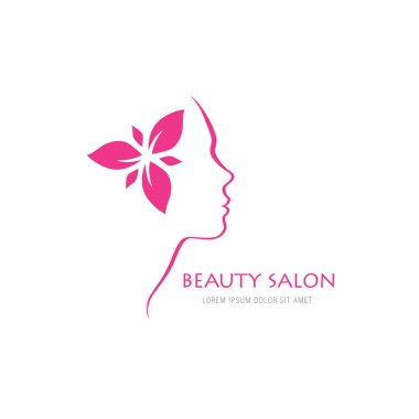 Güzellik Salonu logo kavramı