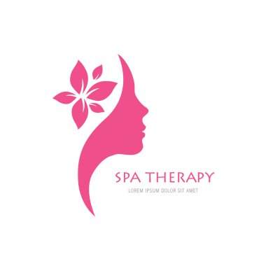 Güzellik Salonu logo kavramı