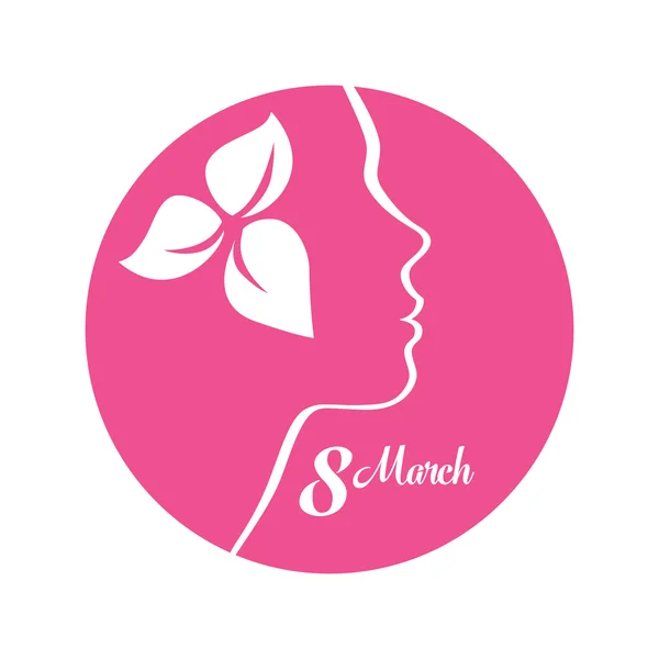 8 Maret Hari Perempuan Internasional - Stok Vektor