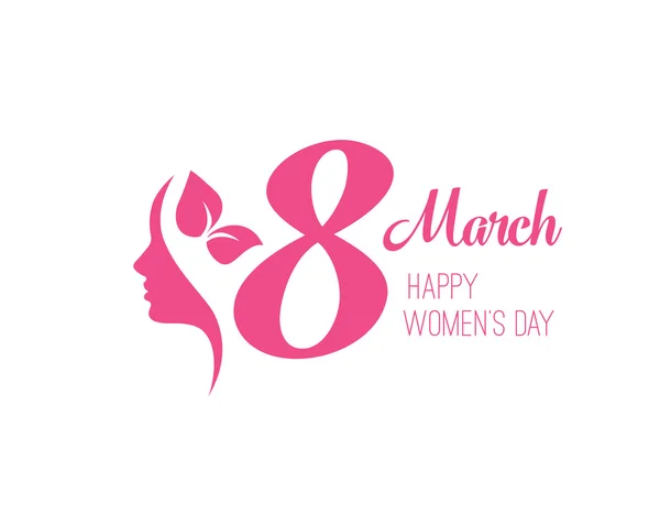 Internationaler Frauentag am 8. März — Stockvektor