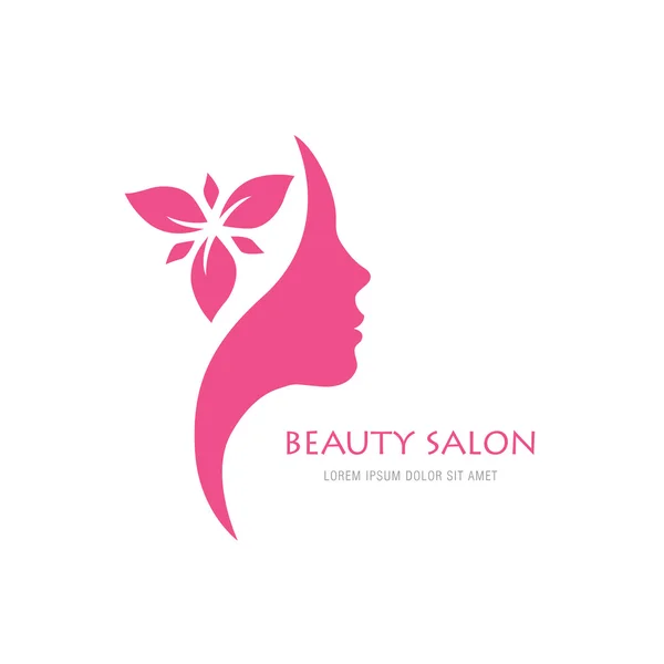 Concepto de logo salón de belleza — Vector de stock