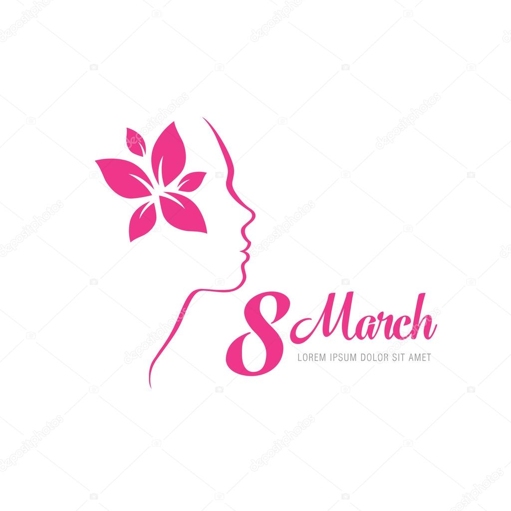 March 8 International Women's Day. Vector Illustration