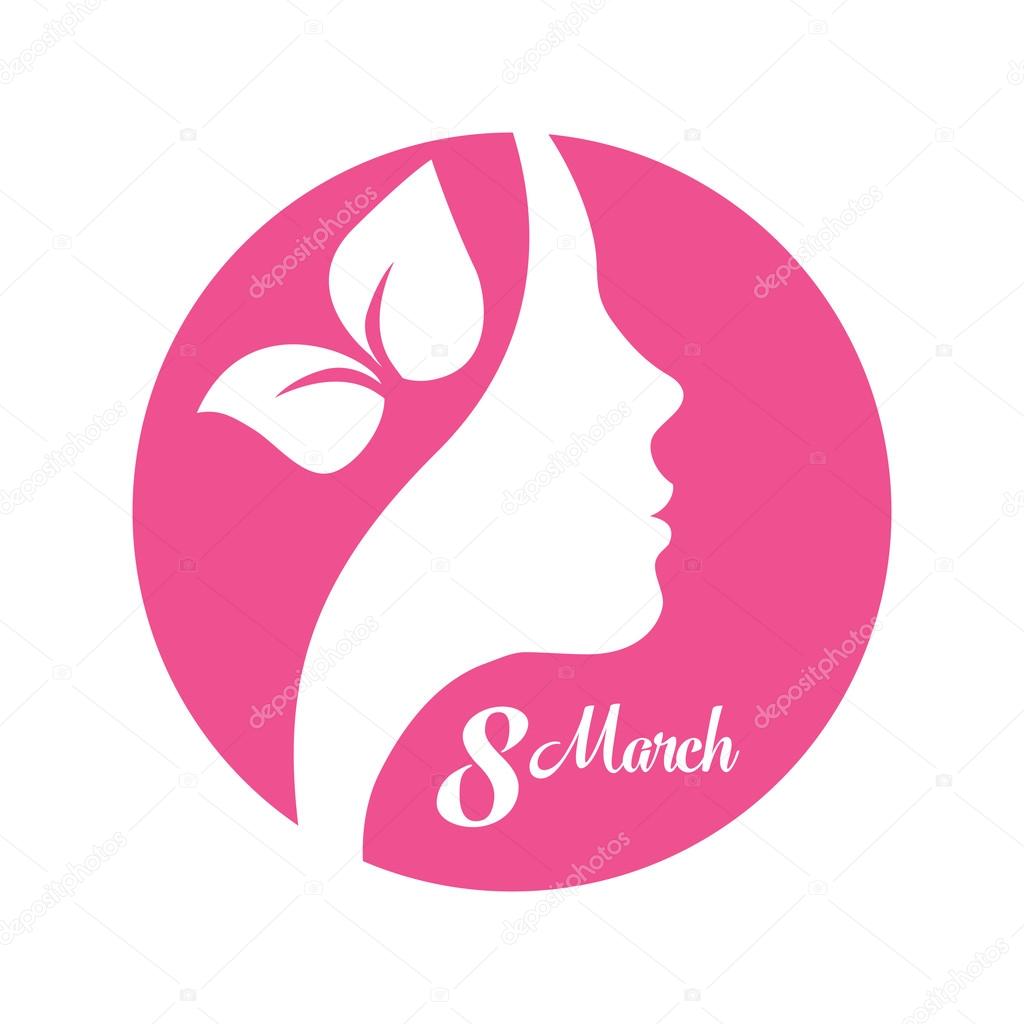 March 8 International Women's Day. Vector Illustration