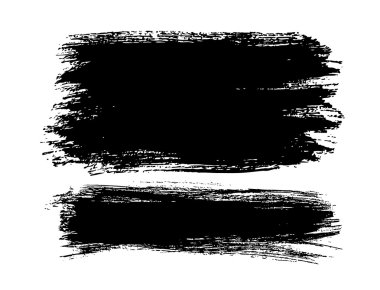 Siyah fırça darbeleri