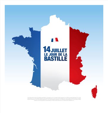 France. 14 th July. clipart