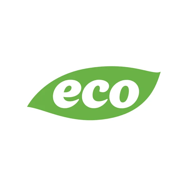 Diseño de plantilla de logotipo ecológico — Archivo Imágenes Vectoriales