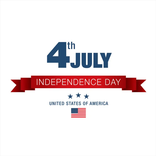 Fourth of July. Independence day. — Stockvector