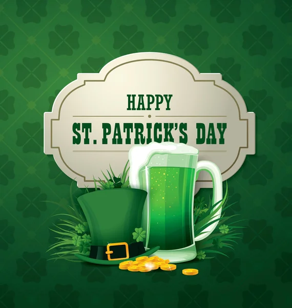 Feliz día de San Patricio . — Vector de stock