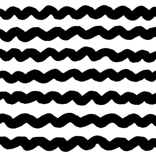 Hand drawn horizontal stripes pattern — Stock Vector