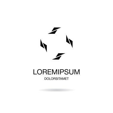 Soyut kurumsal logo tasarımı