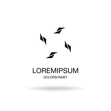 Soyut kurumsal logo tasarımı