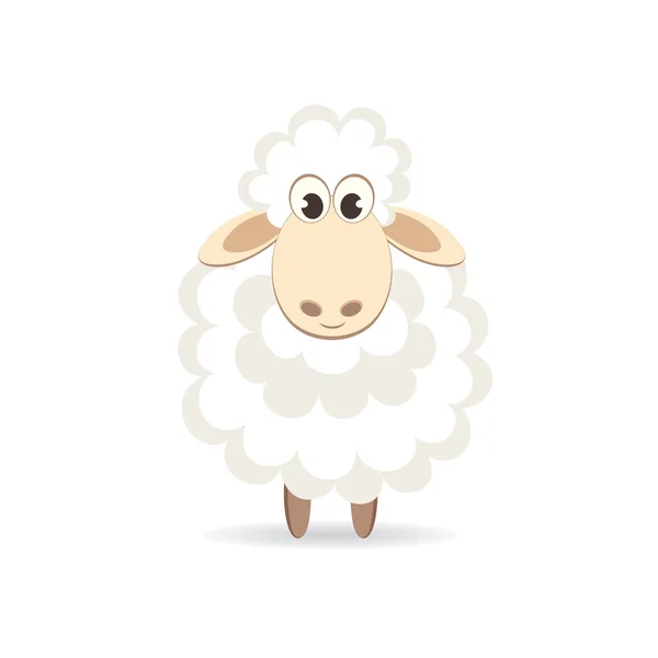 かわいい漫画の羊. — ストックベクタ