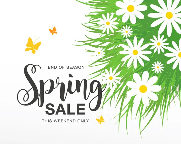 Весна продаж плакат — стоковий вектор