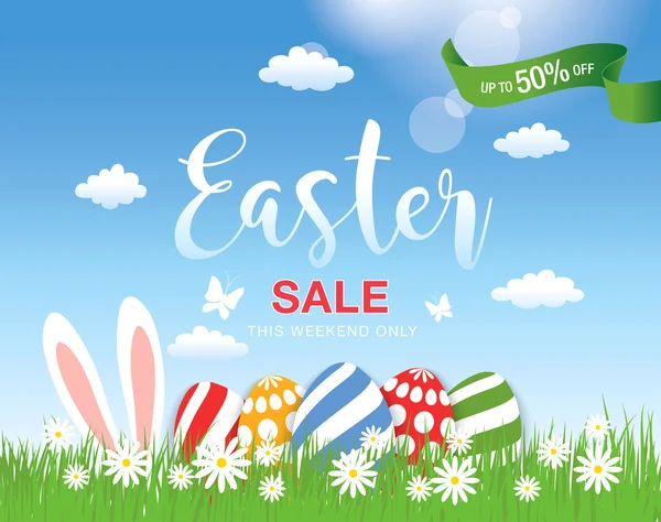 Easter sale banner — Stock Vector