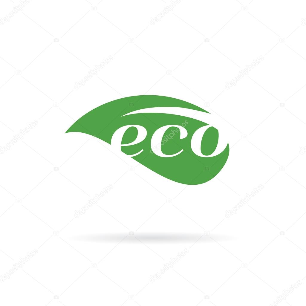 Eco logo template design. Vector illustration
