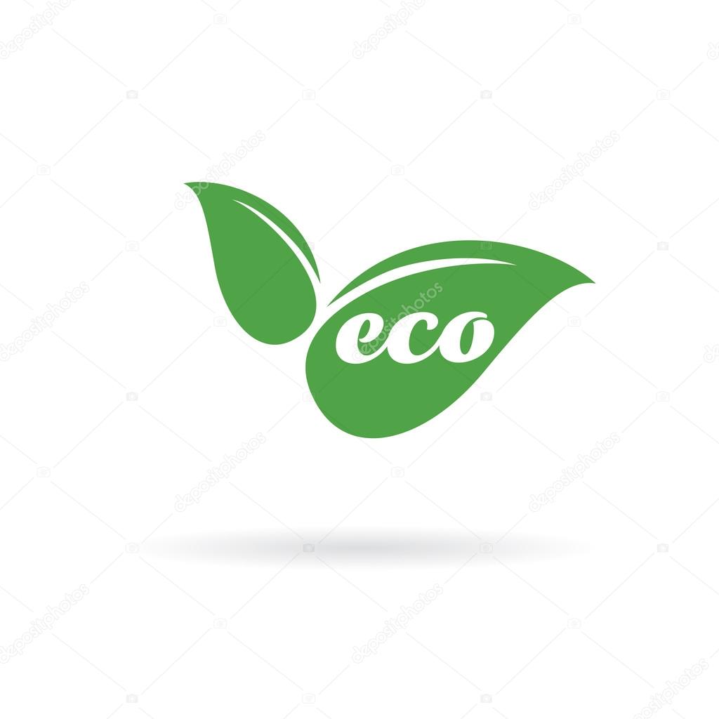 Eco logo template design. Vector illustration