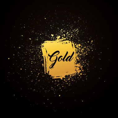 Değerli metal altın parçacıkları