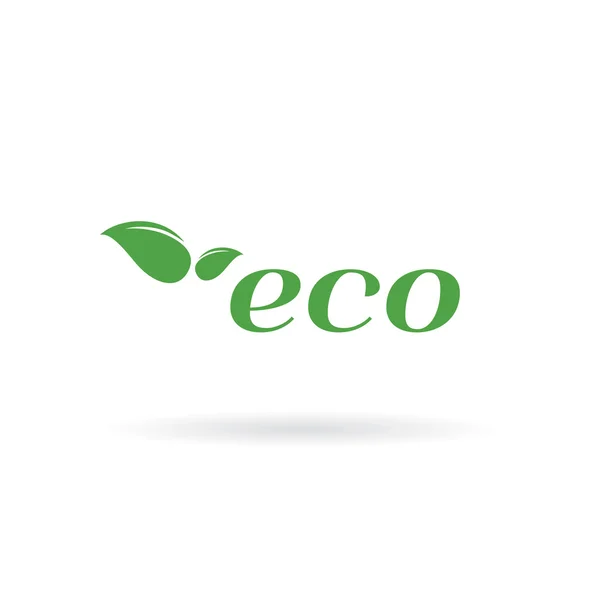 Eco logo template design — Stock Vector