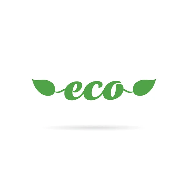 Conception de modèle de logo écologique — Image vectorielle