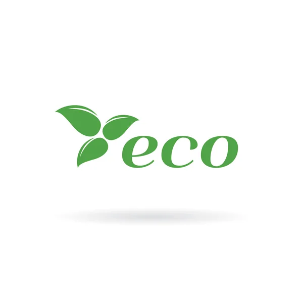 Design der Öko-Logo-Vorlage — Stockvektor