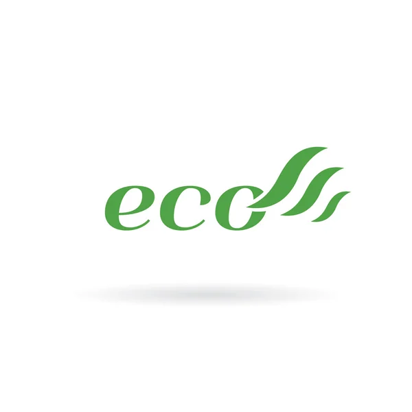 Diseño de plantilla de logotipo ecológico — Archivo Imágenes Vectoriales