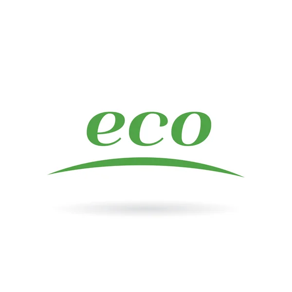 Diseño de plantilla de logotipo ecológico — Vector de stock