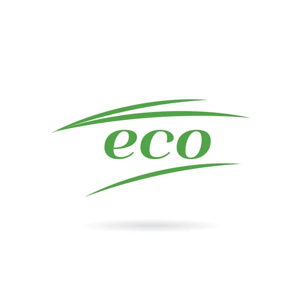 Diseño de plantilla de logotipo ecológico — Vector de stock