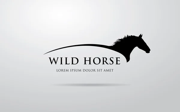 Дизайн логотипу кінь — стоковий вектор