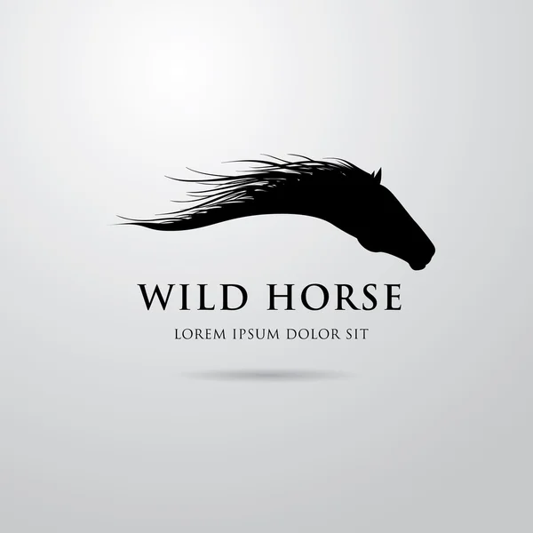 Horse logo design — Stock Vector